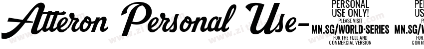Atteron Personal Use字体转换